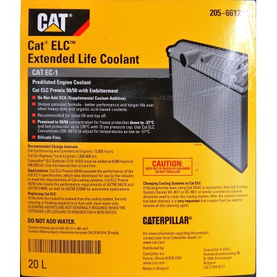 CAT Extented Life Coolant 205-6612 - 20L