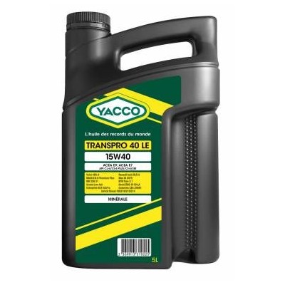 Yacco Oil TRANSPRO 40 15W40 (5L)