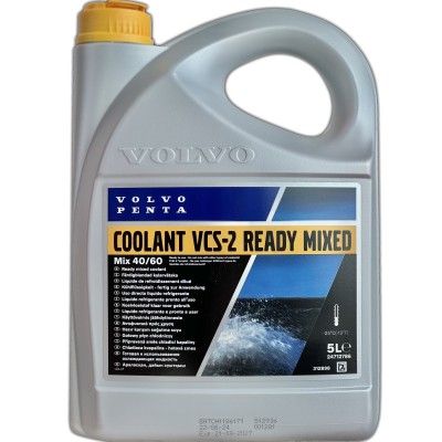 24712786 : Liquide de refroidissement VCS-2 orange (jusqu'à -25°C) - 5 Litres Volvo Penta (remplace 24383484)