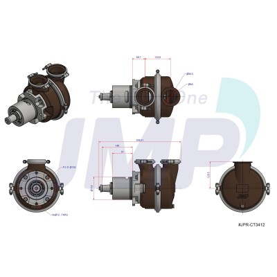 JPR-CT3412:  Sea Water Pump JMP