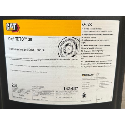 7X-7855 Huile pour Transmission et commandes TDTO 30 Caterpillar (20L)